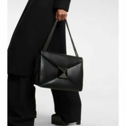 Valentino Garavani One Stud Large Leather Shoulder Bag