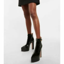 Valentino Garavani Tan-Go Leather Platform Ankle Boots 9 Valentino Garavani Tan-Go Leather Platform Ankle Boots -Valentino Garavani Sales unnamed file 1010