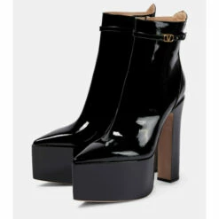 Valentino Garavani Tan-Go Leather Platform Ankle Boots 10 Valentino Garavani Tan-Go Leather Platform Ankle Boots -Valentino Garavani Sales unnamed file 1011