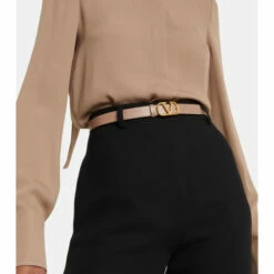 Valentino Garavani VLogo Reversible Leather Belt