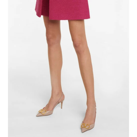 Valentino Garavani VLogo Leather Slingback Pumps 5 Valentino Garavani VLogo Leather Slingback Pumps - Image 3