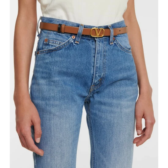 Valentino Garavani VLOGO Reversible Leather Belt 3 Valentino Garavani VLOGO Reversible Leather Belt