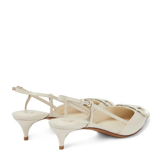 Valentino Garavani VLogo Leather Slingback Pumps 4 Valentino Garavani VLogo Leather Slingback Pumps - Image 2