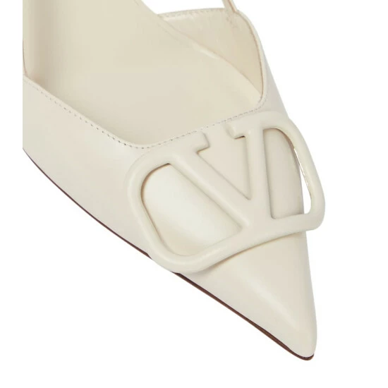 Valentino Garavani VLogo Leather Slingback Pumps 7 Valentino Garavani VLogo Leather Slingback Pumps - Image 5