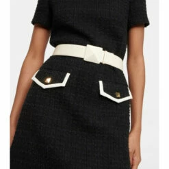 Valentino Garavani One Stud Leather Belt