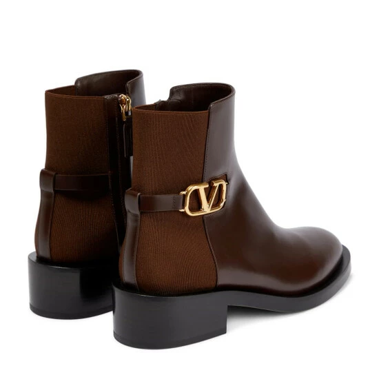 Valentino Garavani VLogo Leather Ankle Boots 4 Valentino Garavani VLogo Leather Ankle Boots - Image 2