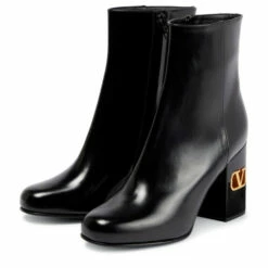 Valentino Garavani VLogo Leather Ankle Boots -Valentino Garavani Sales unnamed file 1110