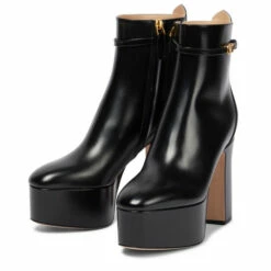 Valentino Garavani Tan-Go Leather Platform Ankle Boots -Valentino Garavani Sales unnamed file 1125