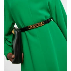 Valentino Garavani VLogo Chain Leather Belt