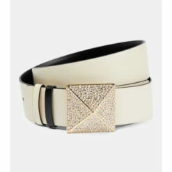 Valentino Garavani One Stud Embellished Leather Belt -Valentino Garavani Sales unnamed file 1135