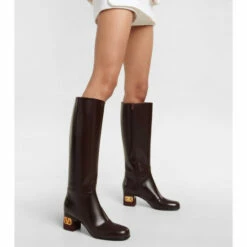 Valentino Garavani Heritage Knee-high Leather Boots -Valentino Garavani Sales unnamed file 1142