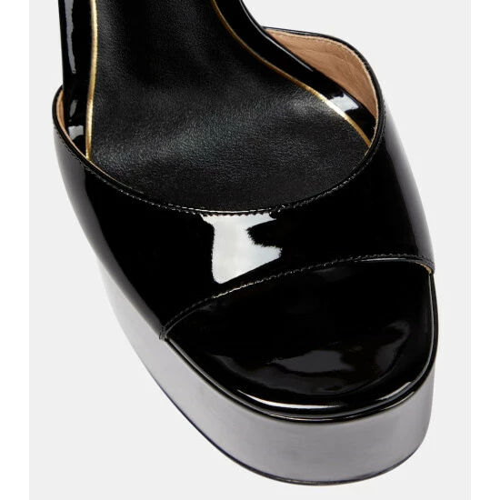 Valentino Garavani Tan-Go 155 Patent Leather Platform Sandals 7 Valentino Garavani Tan-Go 155 Patent Leather Platform Sandals - Image 5