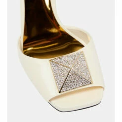 Valentino Garavani One Stud Embellished Leather Sandals -Valentino Garavani Sales unnamed file 1199