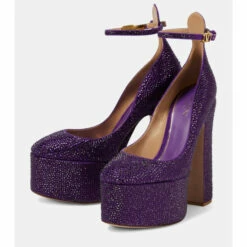 Valentino Garavani Tan-Go Embellished Leather Platform Pumps -Valentino Garavani Sales unnamed file 12