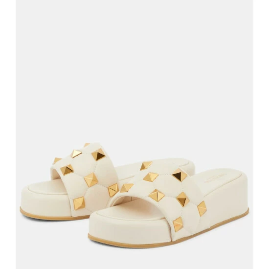 Valentino Garavani Roman Stud Leather Platform Sandals 6 Valentino Garavani Roman Stud Leather Platform Sandals - Image 4