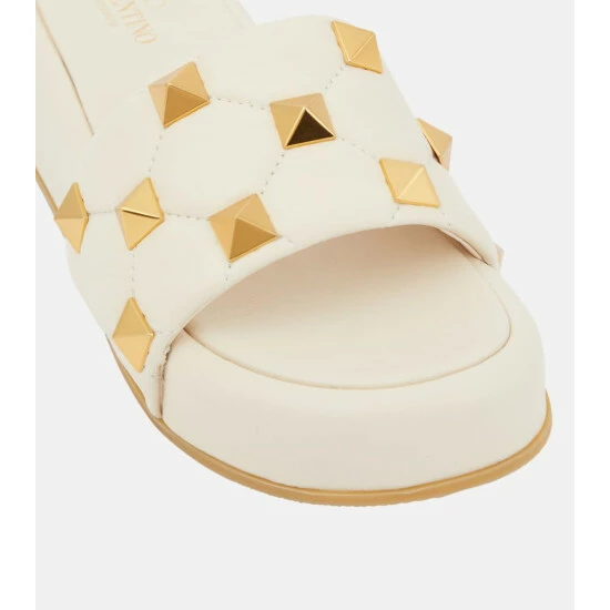 Valentino Garavani Roman Stud Leather Platform Sandals 7 Valentino Garavani Roman Stud Leather Platform Sandals - Image 5