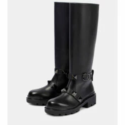 Valentino Garavani Roman Stud Leather Knee-high Boots -Valentino Garavani Sales unnamed file 1324