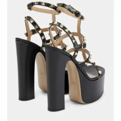 Valentino Garavani Rockstud Platform Leather Sandals -Valentino Garavani Sales unnamed file 1327