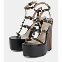Valentino Garavani Rockstud Platform Leather Sandals -Valentino Garavani Sales unnamed file 1329