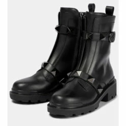 Valentino Garavani Roman Stud Leather Ankle Boots -Valentino Garavani Sales unnamed file 1370