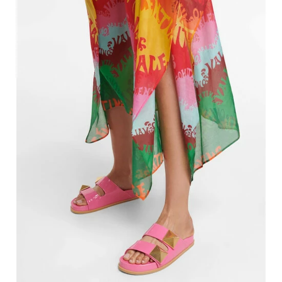 Valentino Garavani One Stud Patent Leather Sandals 5 Valentino Garavani One Stud Patent Leather Sandals - Image 3