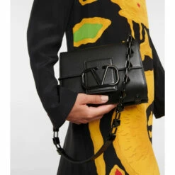 Valentino Garavani Stud Sign Leather Shoulder Bag