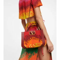 Valentino Garavani VLogo Small Canvas Tote