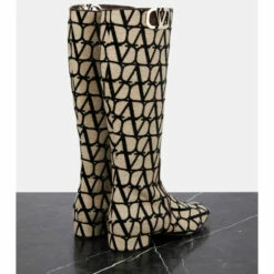 Valentino Garavani Toile Iconographe Knee-high Boots -Valentino Garavani Sales unnamed file 147