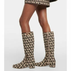 Valentino Garavani Toile Iconographe Knee-high Boots -Valentino Garavani Sales unnamed file 148