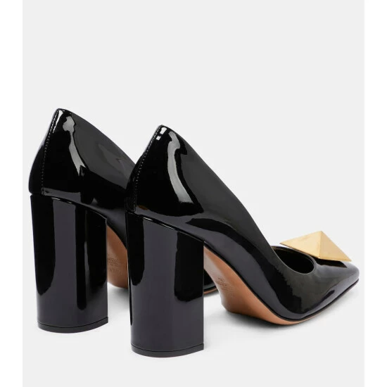 Valentino Garavani One Stud Patent Leather Pumps 4 Valentino Garavani One Stud Patent Leather Pumps - Image 2