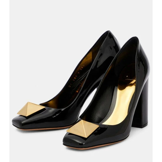 Valentino Garavani One Stud Patent Leather Pumps 6 Valentino Garavani One Stud Patent Leather Pumps - Image 4