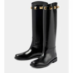 Valentino Garavani Roman Stud Leather Knee-high Boots 10 Valentino Garavani Roman Stud Leather Knee-high Boots -Valentino Garavani Sales unnamed file 1497