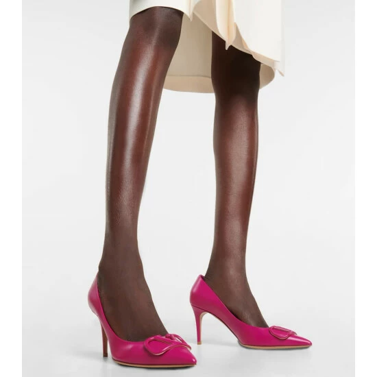 Valentino Garavani VLogo Leather Pumps 5 Valentino Garavani VLogo Leather Pumps - Image 3