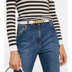 Valentino Garavani VLogo Chain Leather Belt