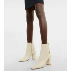 Valentino Garavani Rockstud Leather Ankle Boots -Valentino Garavani Sales unnamed file 1555