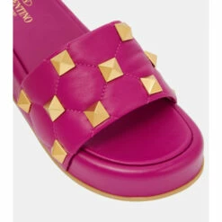 Valentino Garavani Roman Stud Leather Platform Sandals -Valentino Garavani Sales unnamed file 1567