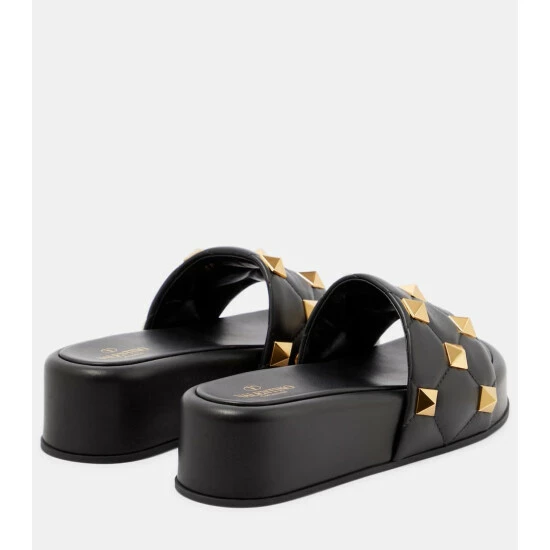 Valentino Garavani Roman Stud Leather Platform Sandals 4 Valentino Garavani Roman Stud Leather Platform Sandals - Image 2