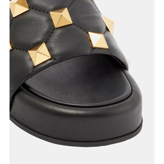 Valentino Garavani Roman Stud Leather Platform Sandals 7 Valentino Garavani Roman Stud Leather Platform Sandals - Image 5