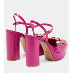 Valentino Garavani VLogo Leather Platform Sandals -Valentino Garavani Sales unnamed file 1593