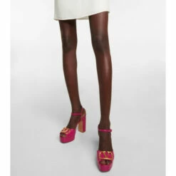 Valentino Garavani VLogo Leather Platform Sandals -Valentino Garavani Sales unnamed file 1594