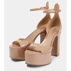 Valentino Garavani Tan-go 155 Leather Platform Sandals -Valentino Garavani Sales unnamed file 1619
