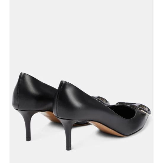 Valentino Garavani VLogo Leather Pumps 4 Valentino Garavani VLogo Leather Pumps - Image 2