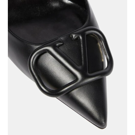 Valentino Garavani VLogo Leather Pumps 7 Valentino Garavani VLogo Leather Pumps - Image 5