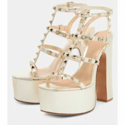 Valentino Garavani Rockstud Leather Platform Sandals -Valentino Garavani Sales unnamed file 1692