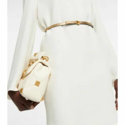 Valentino Garavani One Stud Reversible Leather Belt