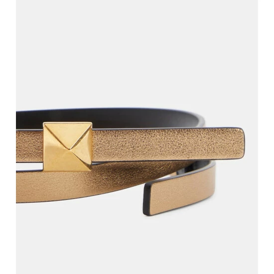 Valentino Garavani One Stud Reversible Leather Belt 4 Valentino Garavani One Stud Reversible Leather Belt - Image 2