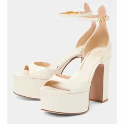 Valentino Garavani Tan-Go Leather Platform Sandals -Valentino Garavani Sales unnamed file 1726