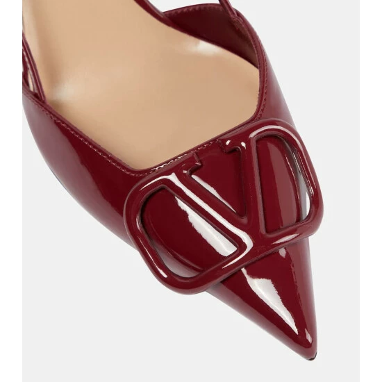Valentino Garavani VLogo Patent Leather Slingback Pumps 7 Valentino Garavani VLogo Patent Leather Slingback Pumps - Image 5