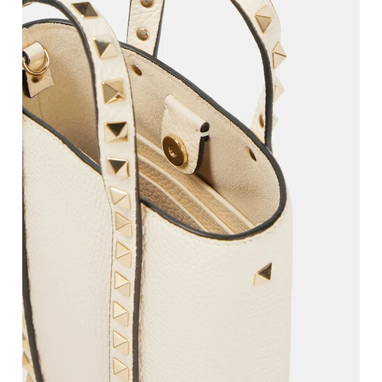 Valentino Garavani Rockstud Leather Tote Bag 4 Valentino Garavani Rockstud Leather Tote Bag - Image 2