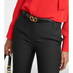 Valentino Garavani VLogo Reversible Leather Belt